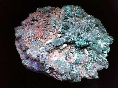 Malachite on Azurite