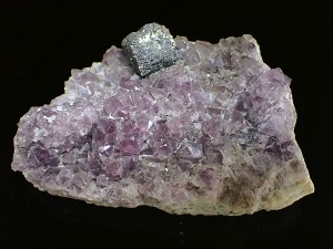 Galena on Fluorite